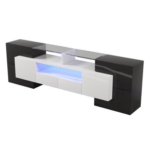 Stilvoller TV-Schrank aus Faserplatten – Moderne HiFi-Anbauwand mit Ablagefächern & Schubladen – Ideal für Wohnzimmer & Heimkino - Tarteebstudio