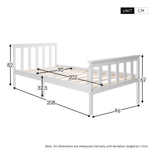 Handcrafted Solid Wood Bed Frame – Queen/King Size Natural Wooden Bed Base with Lattenrost Support – Sturdy Platform Bed Frame for Any Mattress Type - Tarteebstudio