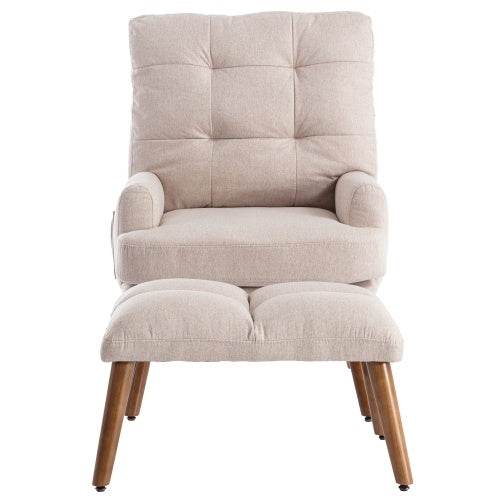 Luxury Foam Recliner with Footrest – Ultra-Comfortable Memory Foam Lounge Chair for Living Room, Bedroom or Home Office – Compact Design for Small Spaces - Tarteebstudio