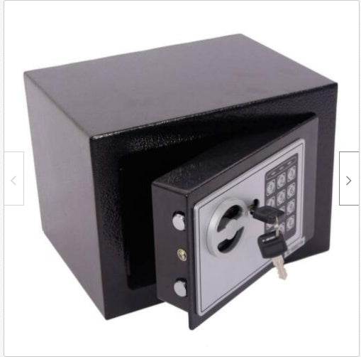 Mini Safe with Password – Digital Lock Security Box for Office, Home or Travel – Compact Keyless Safe for Documents, Cash, Jewelry & Valuables - Tarteebstudio