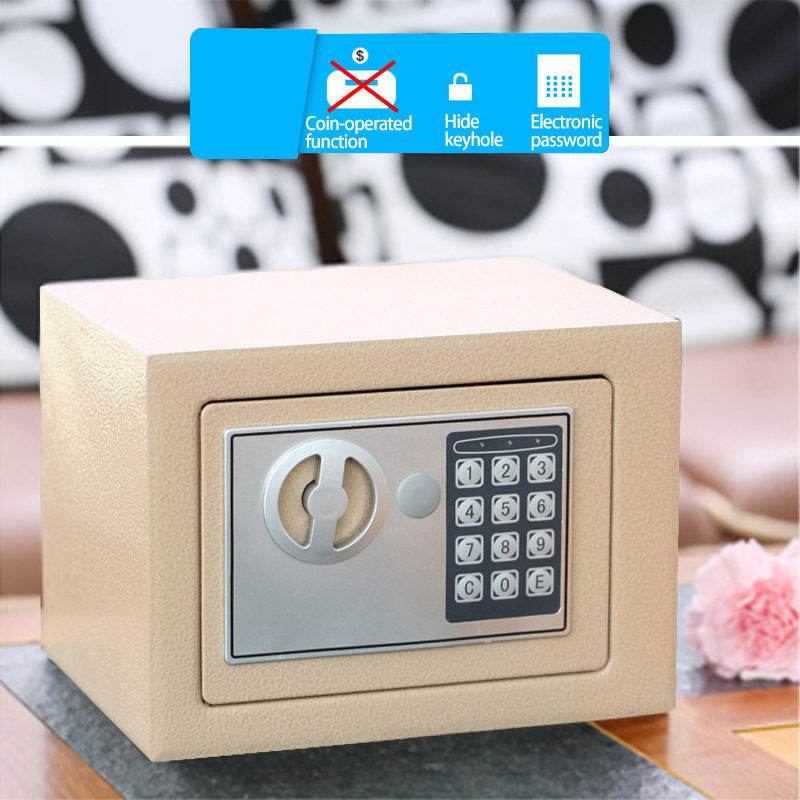 Mini Safe with Password – Digital Lock Security Box for Office, Home or Travel – Compact Keyless Safe for Documents, Cash, Jewelry & Valuables - Tarteebstudio