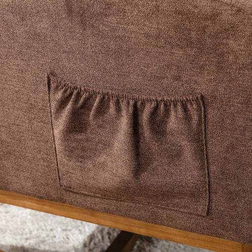 Soft Linen Rocking Chair for Children’s Room – Comfortable Nursery Glider with Wooden Frame & Cushioned Seat – Perfect for Reading, Nursing or Baby Soothing - Tarteebstudio