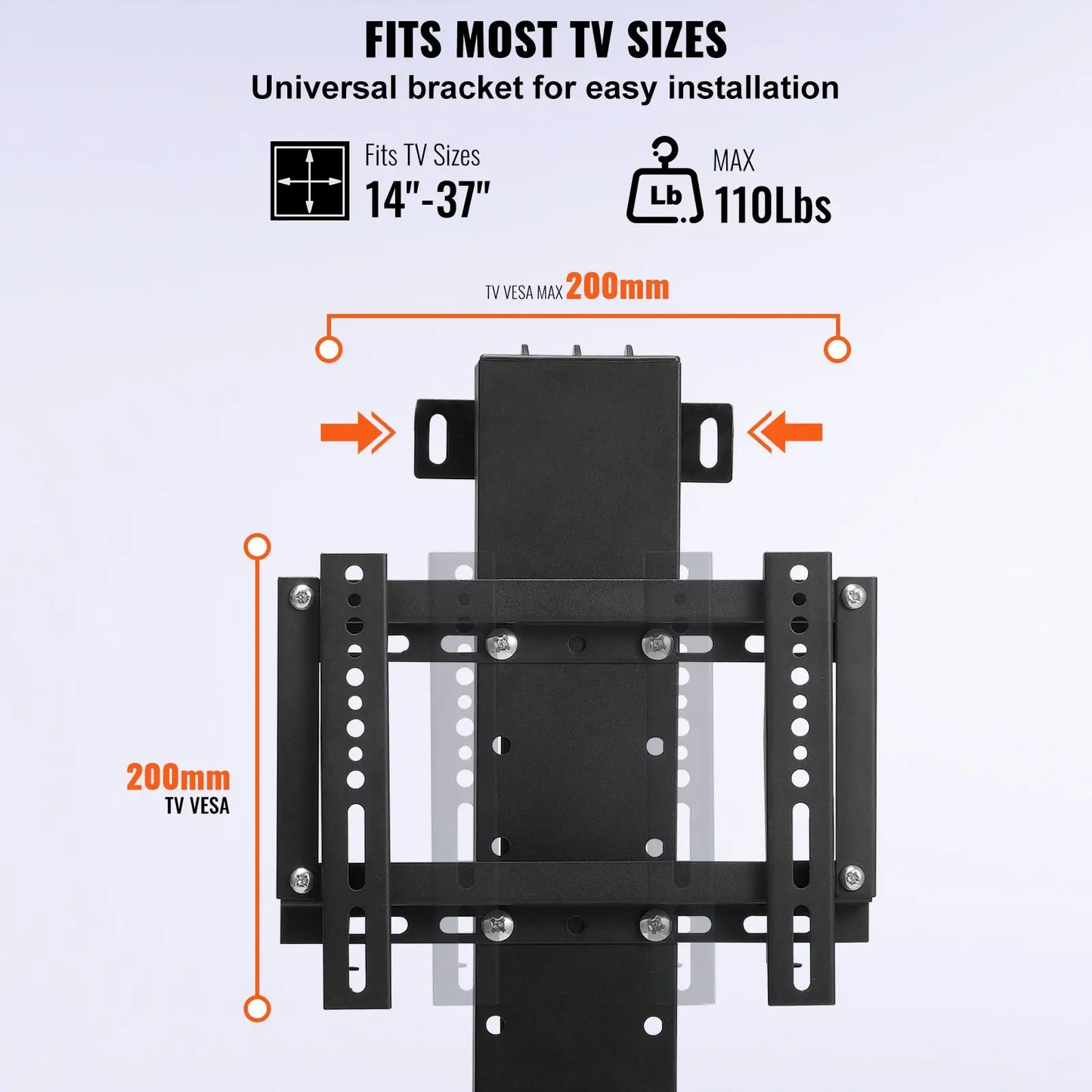 Motorisierter TV-Ständer für 28-32 Zoll – Automatischer TV-Lift mit Höhenverstellung (77-127 cm) | Stabile TV-Halterung bis 60 kg für LCD, LED & Plasma – Ideal für Wohnzimmer oder Büro