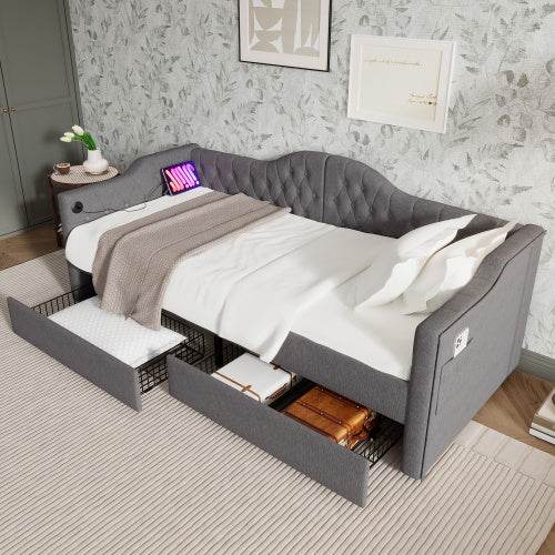 Weiches Kissen-Schlafsofa – Bequemes Sofa mit Schlaffunktion & extra Polsterung | Ideal als Gästebett, Wohnzimmersofa oder Relaxsessel im modernen Design - Tarteebstudio