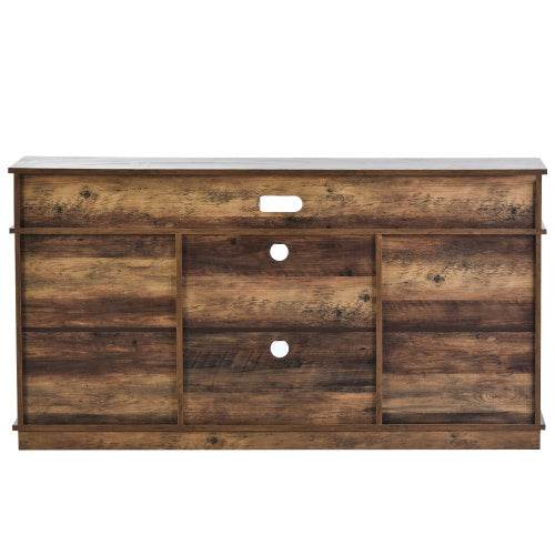 Extra Large TV Cabinet with Particleboard Construction – Modern MDF Entertainment Center with Adjustable Shelves & Cable Management – Ideal for Living Room or Home Theater - Tarteebstudio