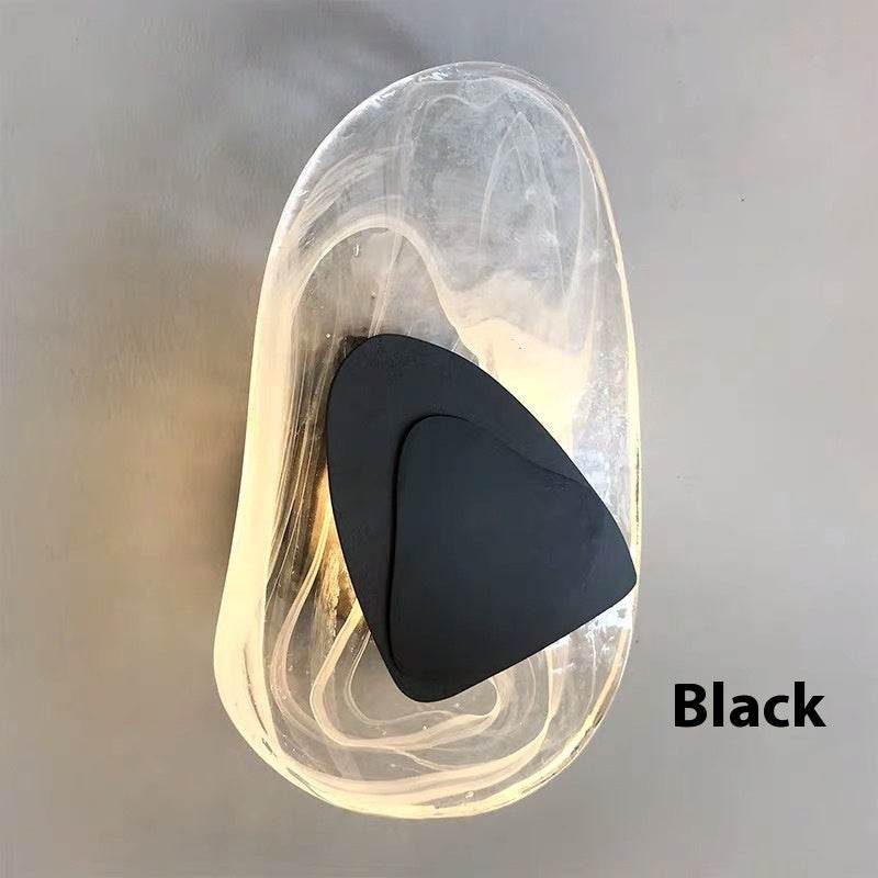 Modern Minimalist Glass Wall Lamp – Creative LED Light for Living Room & Background Wall Decor - Tarteebstudio