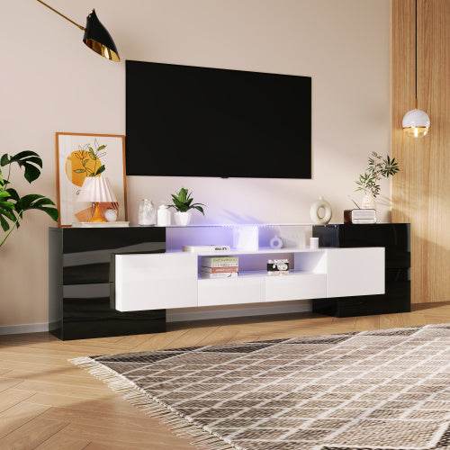 Stilvoller TV-Schrank aus Faserplatten – Moderne HiFi-Anbauwand mit Ablagefächern & Schubladen – Ideal für Wohnzimmer & Heimkino - Tarteebstudio