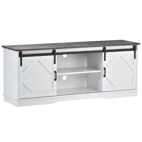 Affordable Particleboard TV Cabinet – Modern MDF Entertainment Unit with Adjustable Shelves & Cable Management – Ideal for Living Room or Home Theater - Tarteebstudio