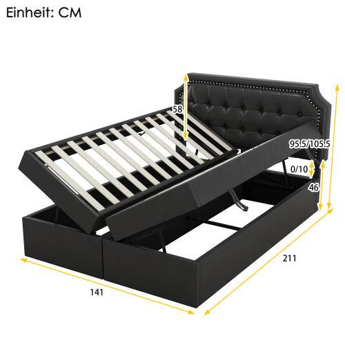Pu Metal-framed Double Bed - Tarteebstudio