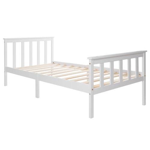 Handcrafted Solid Wood Bed Frame – Queen/King Size Natural Wooden Bed Base with Lattenrost Support – Sturdy Platform Bed Frame for Any Mattress Type - Tarteebstudio