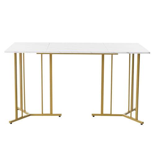Modern Metal-Framed Rectangular Dining Table – Industrial Style Kitchen & Living Room Table – Durable Steel Frame with Wood, Glass or MDF Top - Tarteebstudio