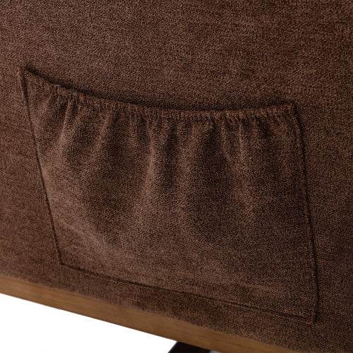Soft Linen Rocking Chair for Children’s Room – Comfortable Nursery Glider with Wooden Frame & Cushioned Seat – Perfect for Reading, Nursing or Baby Soothing - Tarteebstudio