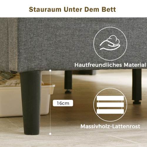 Natural Solid Wood Bed Frame – Queen/King Size Wooden Bed Base with Lattenrost – Durable Platform Bed Frame for Any Mattress Type | Handcrafted Bedroom Furniture - Tarteebstudio