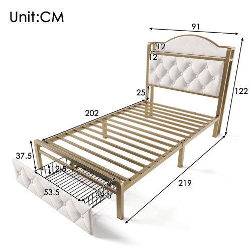 Lattenrost mit stabilem Metallgestell – Verstellbarer Federholzrahmen für 90x200 bis 180x200 cm | Ideal für gesunden Schlaf, Boxspring, Doppelbett oder Einzelbett - Tarteebstudio