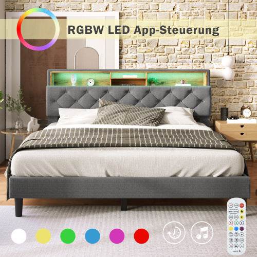 Natural Solid Wood Bed Frame – Queen/King Size Wooden Bed Base with Lattenrost – Durable Platform Bed Frame for Any Mattress Type | Handcrafted Bedroom Furniture - Tarteebstudio