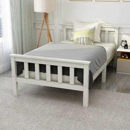 Handcrafted Solid Wood Bed Frame – Queen/King Size Natural Wooden Bed Base with Lattenrost Support – Sturdy Platform Bed Frame for Any Mattress Type - Tarteebstudio