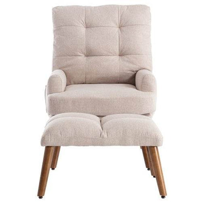 Luxury Foam Recliner with Footrest – Ultra-Comfortable Memory Foam Lounge Chair for Living Room, Bedroom or Home Office – Compact Design for Small Spaces - Tarteebstudio