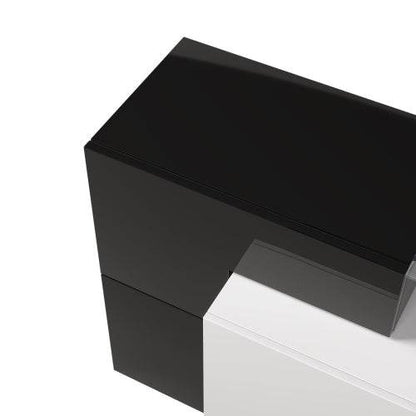 Stilvoller TV-Schrank aus Faserplatten – Moderne HiFi-Anbauwand mit Ablagefächern & Schubladen – Ideal für Wohnzimmer & Heimkino - Tarteebstudio