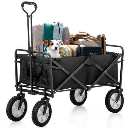 Faltbarer Stoffwagen – Leichter Mehrzweckwagen aus Textil mit Rollen – Ideal zum Transport von Lebensmitteln, Spielzeug, Büchern & Einkäufen - Tarteebstudio