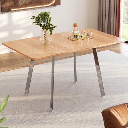Modern Minimalist Fiberboard Dining Table – Sleek MDF Kitchen & Dining Table in Various Sizes – Space-Saving Design for Small & Large Rooms - Tarteebstudio