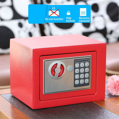 Mini Safe with Password – Digital Lock Security Box for Office, Home or Travel – Compact Keyless Safe for Documents, Cash, Jewelry & Valuables - Tarteebstudio