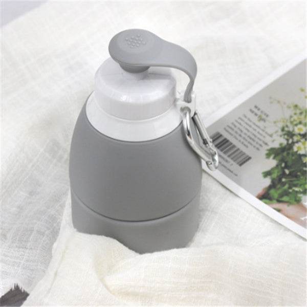Collapsible Silicone Water Bottle – Leak-Proof Foldable Water Bottle 500ml/1L | BPA-Free, Lightweight & Portable Reusable Drinking Bottle for Travel, Gym, Camping or Office Use - Tarteebstudio