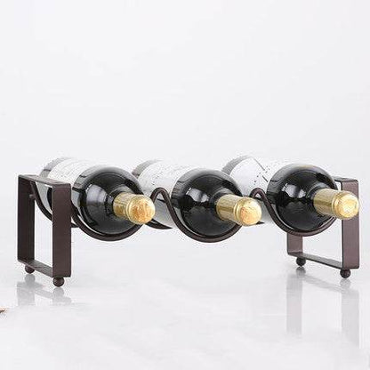Modern Stackable Wine Bracket Set – Decorative Wine Bottle Rack & Display Shelves | Stylish Wine Cabinet Ornament for Home Bar, Kitchen or Living Room – Space-Saving Wine Organizer - Tarteebstudio