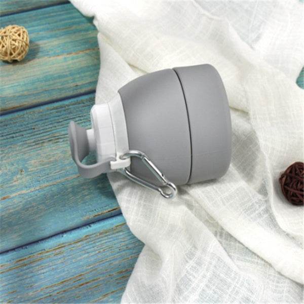 Collapsible Silicone Water Bottle – Leak-Proof Foldable Water Bottle 500ml/1L | BPA-Free, Lightweight & Portable Reusable Drinking Bottle for Travel, Gym, Camping or Office Use - Tarteebstudio