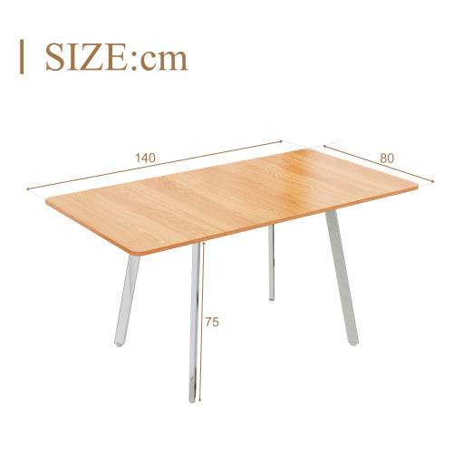 Modern Minimalist Fiberboard Dining Table – Sleek MDF Kitchen & Dining Table in Various Sizes – Space-Saving Design for Small & Large Rooms - Tarteebstudio
