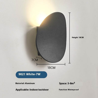 Modern Minimalist Outdoor Wall Lamp – Waterproof LED Light for Patio, Garden & Entryway - Tarteebstudio