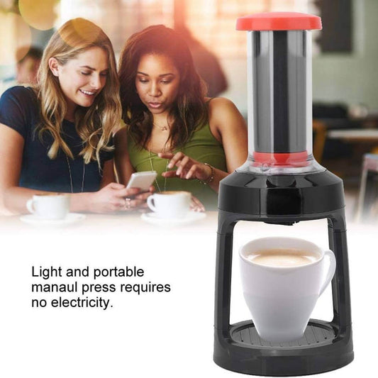 Manual Coffee Machine – Handheld Espresso Maker for Capsules & Ground Coffee | Portable Hand Pressing Coffee Maker for Home, Travel & Outdoor Use - Tarteebstudio