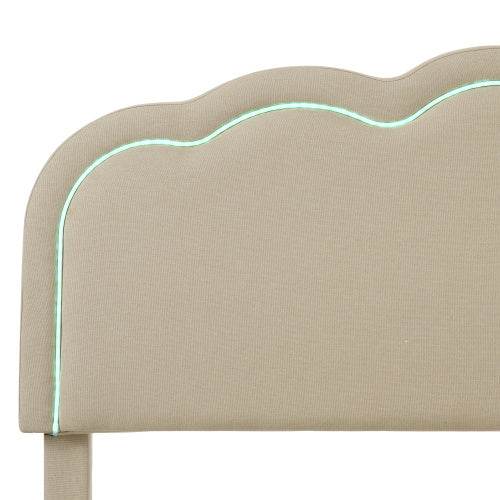 Gepolstertes Bett in Rosa Samt – Luxus Polsterbett mit Knopfheftung & Metallgestell | Queen/King Size Plattformbett ohne Boxspring – Stilvolles Schlafzimmermöbel im Retro-Look - Tarteebstudio