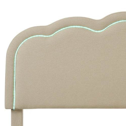 Gepolstertes Bett in Rosa Samt – Luxus Polsterbett mit Knopfheftung & Metallgestell | Queen/King Size Plattformbett ohne Boxspring – Stilvolles Schlafzimmermöbel im Retro-Look - Tarteebstudio