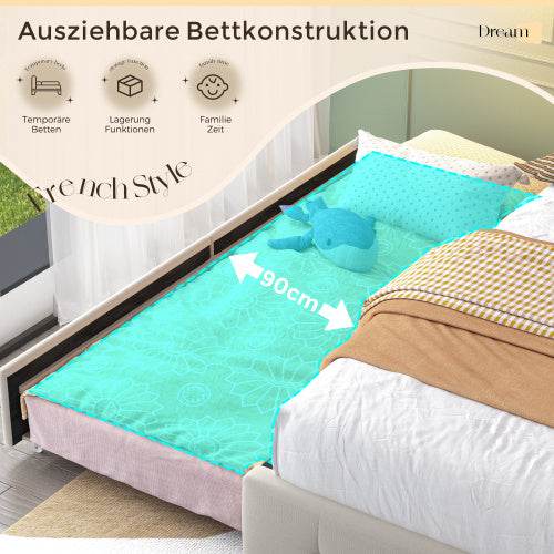 Wood, Metal, Bed Frame - Tarteebstudio