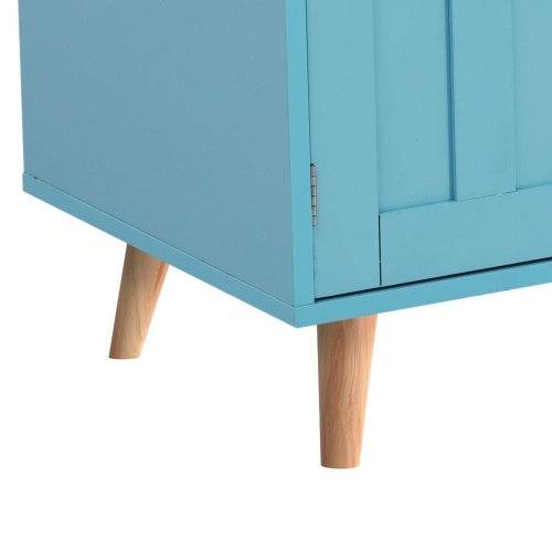 Space-Saving Fibreboard Dining Cart with Folding Tabletop & Bookcase – Multi-Functional MDF Serving Trolley, Sideboard or Room Divider for Home Office, Kitchen or Living Room - Tarteebstudio