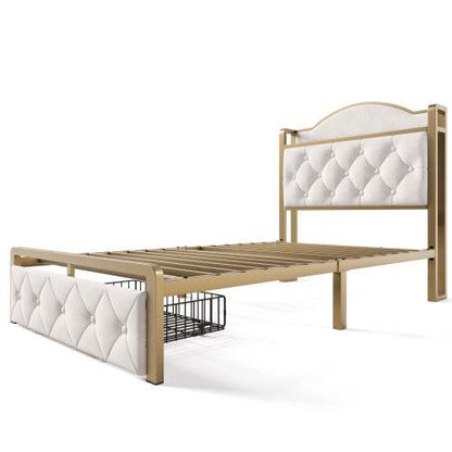 Lattenrost mit stabilem Metallgestell – Verstellbarer Federholzrahmen für 90x200 bis 180x200 cm | Ideal für gesunden Schlaf, Boxspring, Doppelbett oder Einzelbett - Tarteebstudio