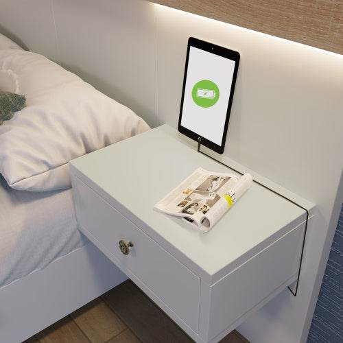 160x200 Floating Bed with Headboard – Natural Timber Slatted Frame Platform Bed | No Box Spring Needed – Modern Bedroom Furniture in Queen & Double Size - Tarteebstudio