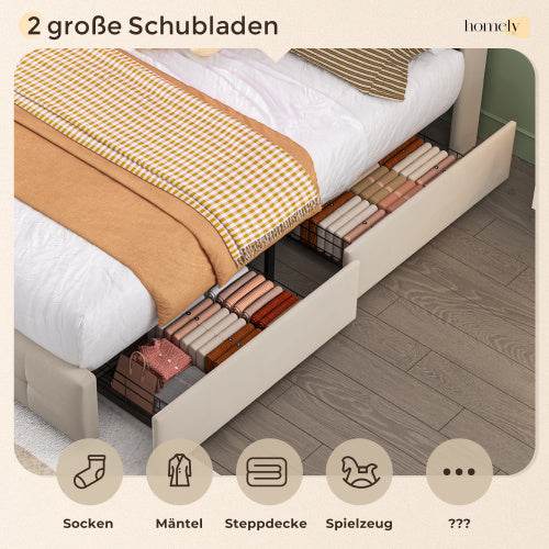Wood, Metal, Bed Frame - Tarteebstudio