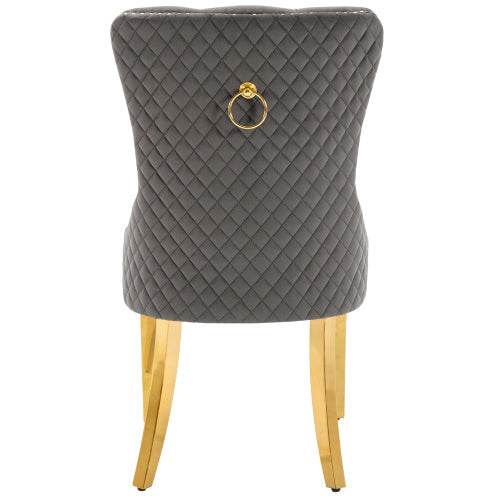 Luxury Velvet Dining Chair with Metal Legs – Stylish Accent Chair for Kitchen, Dining Room & Home Office – Set of 2 or 4 | Available in Multiple Colors - Tarteebstudio
