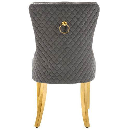 Luxury Velvet Dining Chair with Metal Legs – Stylish Accent Chair for Kitchen, Dining Room & Home Office – Set of 2 or 4 | Available in Multiple Colors - Tarteebstudio