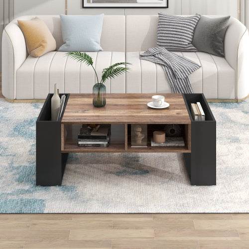 Massiver Couchtisch aus Holz – Naturbelassener Beistelltisch in Eiche, Kiefer oder Akazie – Stylischer Wohnzimmer-Tisch mit rustikalem oder modernem Design - Tarteebstudio