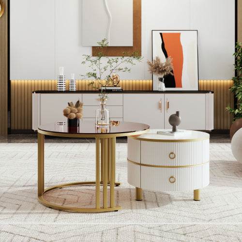 Affordable Fiberboard Coffee Table – Modern MDF Living Room Table with Sturdy Design – Available in Multiple Finishes & Space-Saving Sizes - Tarteebstudio