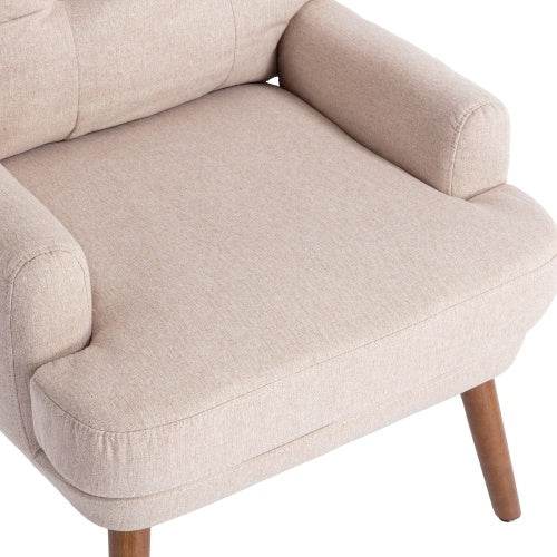 Luxury Foam Recliner with Footrest – Ultra-Comfortable Memory Foam Lounge Chair for Living Room, Bedroom or Home Office – Compact Design for Small Spaces - Tarteebstudio