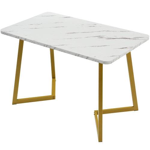 Affordable Fibreboard Dining Table Set – Modern Kitchen & Dining Room Table with 4 or 6 Chairs – MDF Table & Chairs for Home & Office Use - Tarteebstudio