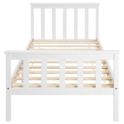 Handcrafted Solid Wood Bed Frame – Queen/King Size Natural Wooden Bed Base with Lattenrost Support – Sturdy Platform Bed Frame for Any Mattress Type - Tarteebstudio