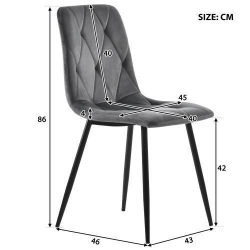 Affordable Fibreboard Dining Table Set – Modern Kitchen & Dining Room Table with 4 or 6 Chairs – MDF Table & Chairs for Home & Office Use - Tarteebstudio