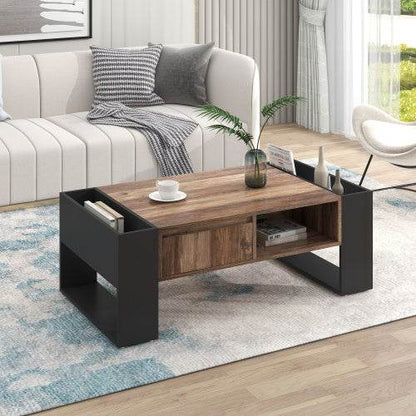Massiver Couchtisch aus Holz – Naturbelassener Beistelltisch in Eiche, Kiefer oder Akazie – Stylischer Wohnzimmer-Tisch mit rustikalem oder modernem Design - Tarteebstudio