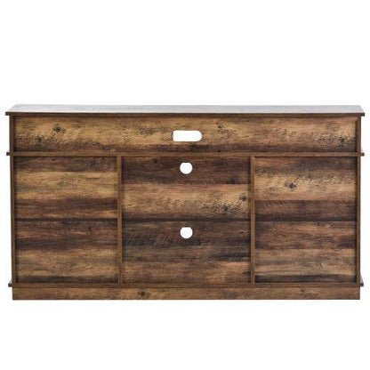 Extra Large TV Cabinet with Particleboard Construction – Modern MDF Entertainment Center with Adjustable Shelves & Cable Management – Ideal for Living Room or Home Theater - Tarteebstudio