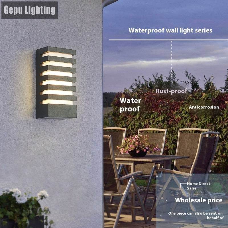 Modern Minimalist Outdoor Wall Lamp – Waterproof LED Light for Patio, Garden & Entryway - Tarteebstudio