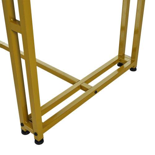 Modern Rectangular Dining Table with Metal Frame – Stylish Kitchen & Living Room Table for Home & Office Use - Tarteebstudio